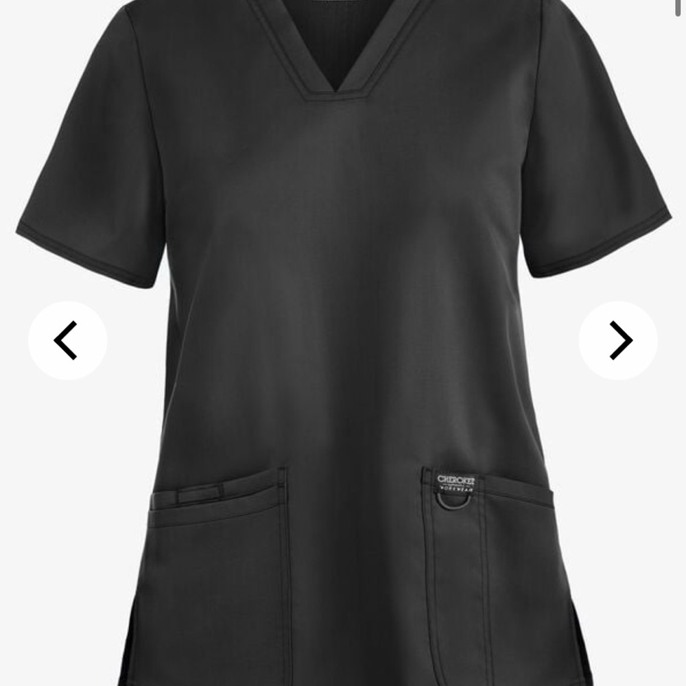 Cherokee Women's Revolution Black Scrub Top